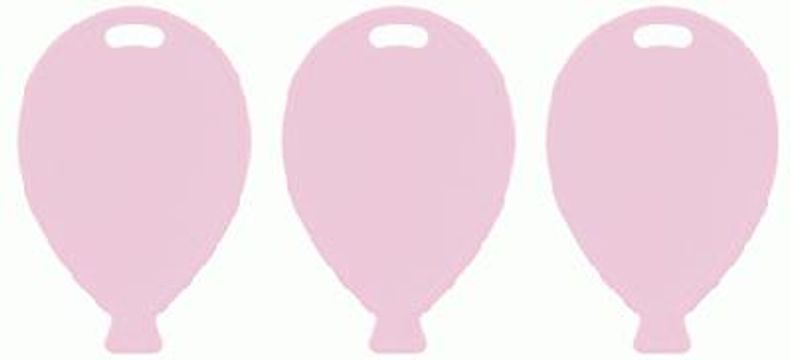 Balloon Shape Weights - Pastel Pink x100pcs - Balloon Accessories